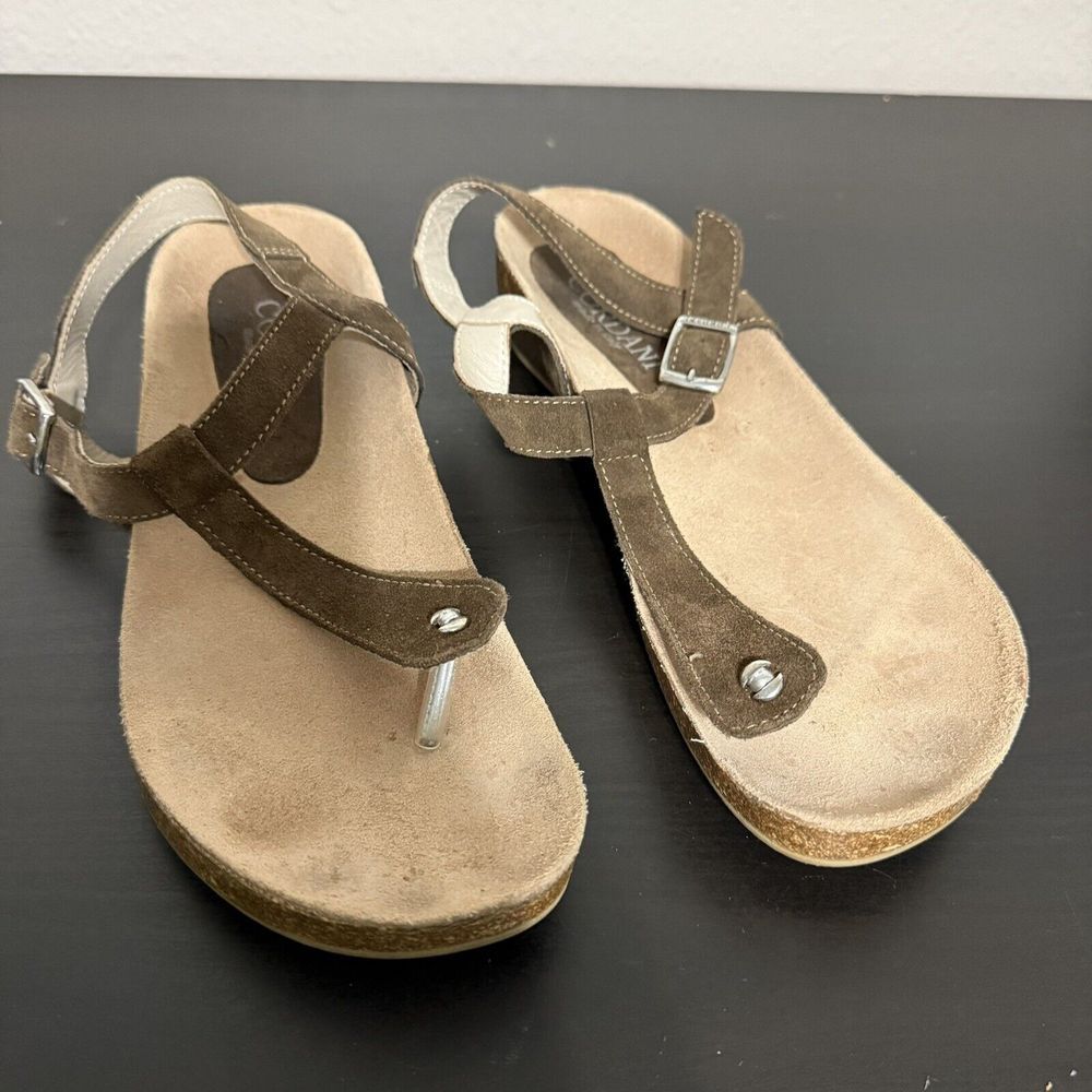 Cordani GENE Platinum Thong Sandal Women's Sz EUR 39‎ / US 8.5 MSRP$156